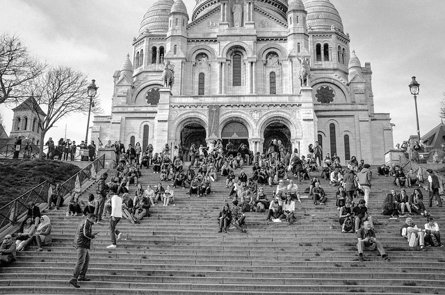 Tourists on the Steps