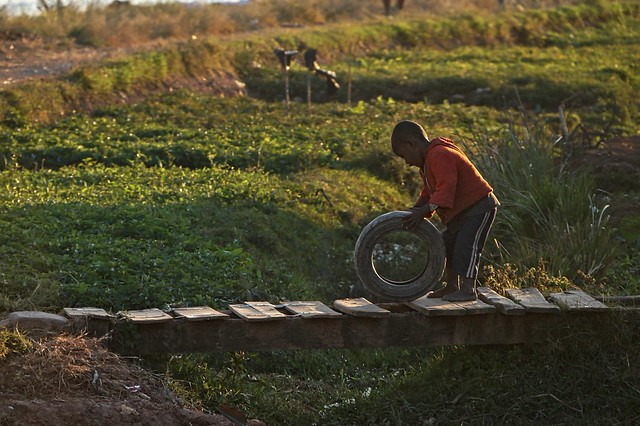 Boy with Wheel