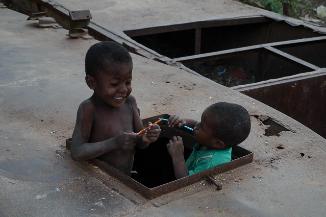 Malagasy Boys with Pixie Sticks